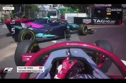 Nyck de Vries uitgeschakeld in Formule 2 hoofdrace Monaco