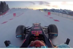 Winterdingen: Toen Verstappen met F1-wagen over piste blies