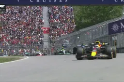 Canadian GP start | Verstappen leads as Hamilton gets his elbows out