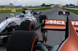 LOL! De Honda motor faalt ook in de nieuwste F1 2017 game...