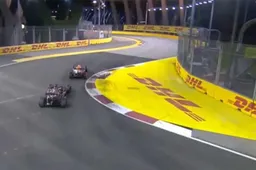 Video: Max in duel met Kvyat in Singapore