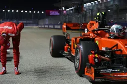 Gejuich bij Ferrari, frustratie bij Mercedes na pole position Leclerc in Singapore
