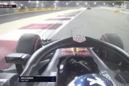 Het moment dat de RB14 van Ricciardo ermee ophield
