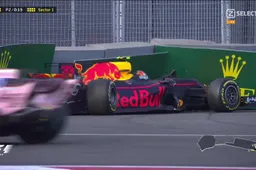 Video: Verstappen crasht in de muur in VT2 Baku