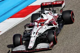 Raikkonen gets away relatively well with high speed spin and crash