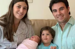 Sergio Perez is voor de tweede keer vader geworden