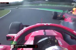 BOTSING! Vettel knalt vol in de zijkant van Verstappen!