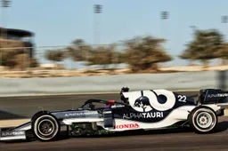 AlphaTauri leads the lap count list, Mercedes at the bottom of the list