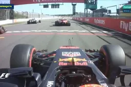 Onboard video: De start van Verstappen in Japan