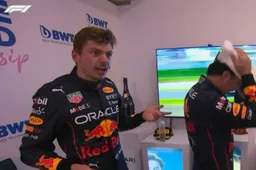 Bizarre beelden | Verstappen vanuit cooldown room: "Ik ben geen kampioen"