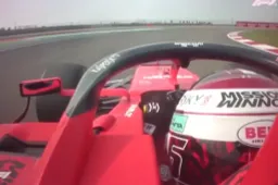 Watch Leclerc apologise to Ferrari after Q3: "I should've done better"