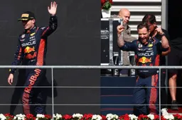 Verstappen grida: 'Il trofeo si è rotto di nuovo!