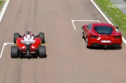 Video: Ferrari F1 tegen Ferrari 488 GTB