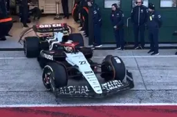 AlphaTauri send AT04 onto the track for the first time at Misano