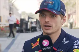 Dit was de reactie van Verstappen toen hij de RB20 voor het eerst zag