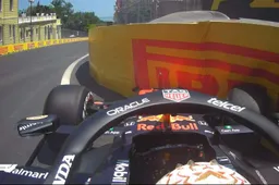 Verstappen schiet van de baan en raakt de muur, sessie klaar voor de Nederlander