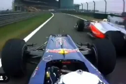Watch: 2010 Flashback - Hamilton and Vettel battle in the pitlane