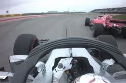Mercedes versus Ferrari tijdens VT3
