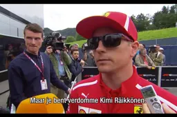 LOL! Jack Plooij tovert een glimlach op het gezicht van Raikkonen