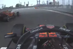 Niet getoonde beelden: Verstappen haalt Ricciardo en Sainz in het nat in