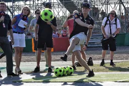 F1 star team takes on Prince Albert II in football match