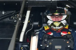 Never not racing! Verstappen is already driving around the track again