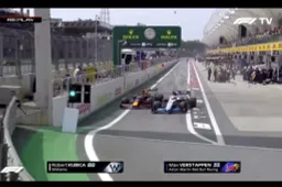 Watch: Kubica and Verstappen almost collide in pitlane!