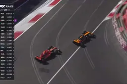 Piastri pakt leiding in F1-race Baku over van Leclerc met gewaagde inhaalactie