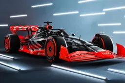Audi mostra una livrea unica per la futura vettura di F1