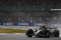 Lewis Hamilton spins into the gravel during British GP qualifying