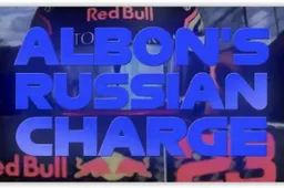 Gedurfde inhaalrace van Albon op Sochi in beeld!