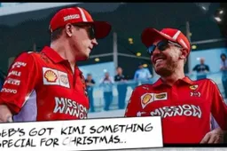 Sebastian Vettel heeft een verrassing voor Kimi Raikkonen