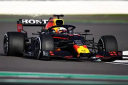 Verstappen makes his first metres at Silverstone, later today with RB16B