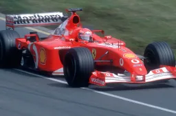 Ferrari F2001b van Michael Schumacher wordt na slechts een jaar opnieuw geveild