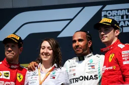Vettel: "Ben uit respect voor Lewis, Charles en Mercedes naar het podium gegaan"