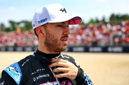 Gasly somber: 'Alpine doet weer stap achteruit'