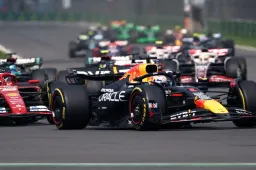 Verstappen makes blistering start, as Tsunoda has a heavy crash in Mexico