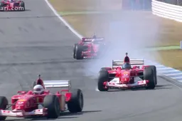 Video: Oude Ferrari's knallen over Hockenheim