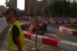 Sebastian Vettel is nog niet helemaal wakker in Milaan
