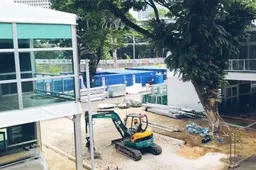 Organisatie Singapore GP bouwt motorhomes op voor aankomende F1 race