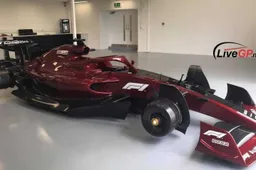 Gelekte beelden van F1 2022-wagen tonen futuristische voor- en achtervleugel