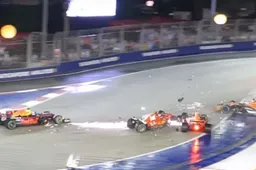 Dit waren de hardste crashes op het circuit van Singapore!