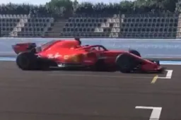Leclerc drives a Ferrari for the first time!