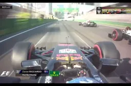 Video: De briljante inhaalactie van Ricciardo in Baku