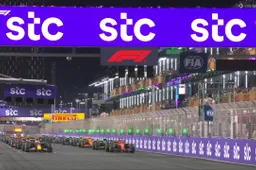 Lando Norris jumps the start of the Saudi Arabian Grand Prix