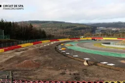 Spa-Francorchamps deelt nieuwe beelden van voortgang werkzaamheden