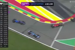 Verstappen baant zich een weg langs Hamilton in GP België