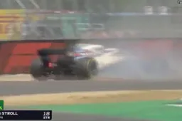 Lance Stroll veroorzaakt rode vlag in kwalificatie Silverstone