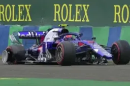 Alexander Albon crasht op de Hungaroring in VT2!