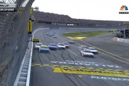 Crazy finale in NASCAR race at Talladega produces controversial winner